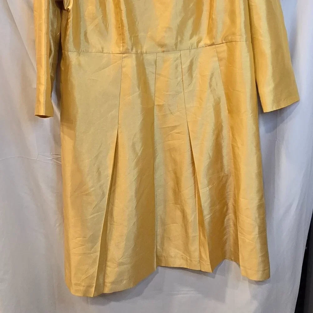 Vintage Mystique Collection By Ben Marc Dress Gold Size 20 Gems Church Dress - Picture 7 of 8